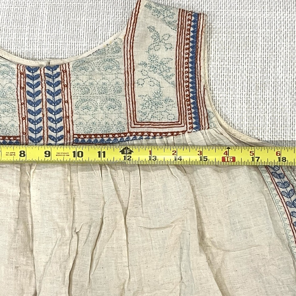 Chelsea & Violet White Embroidered Blouse Sleeveless X-Small - Picture 4 of 7